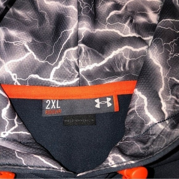 Mens Under Armour Combine Training Hoodie Blue 2XL Unisex - Picture 4 of 11